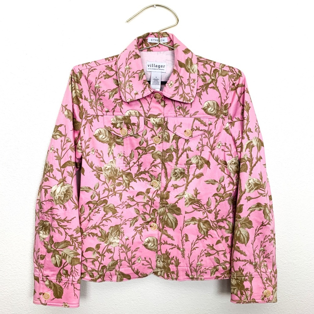 Liz Claiborne Villager Vintage Floral Jacket